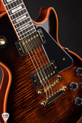 Gibson Custom Shop PSL Les Paul Custom Figured Orange Widow electric guitar