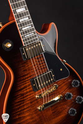 Gibson Custom Shop M2M Les Paul Custom Figured Orange Widow electric guitar