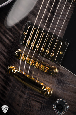 Gibson Custom Shop M2M Les Paul Custom Figured Charcoal Widow electric guitar