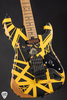 EVH Limited Edition Striped Series Frankenstein Frankie Black w