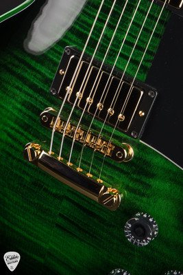 Gibson Custom Shop PSL Les Paul Custom Figured Green Widow electric guitar