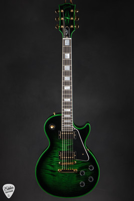 Gibson Custom Shop M2M Les Paul Custom Figured Green Widow electric guitar