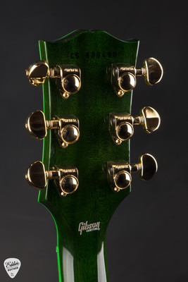 Gibson Custom Shop M2M Les Paul Custom Figured Green Widow electric guitar