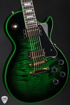 Gibson Custom Shop M2M Les Paul Custom Figured Green Widow electric guitar