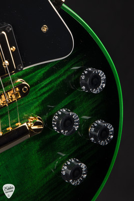 Gibson Custom Shop M2M Les Paul Custom Figured Green Widow electric guitar