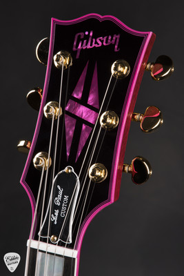 Gibson Custom Shop M2M Les Paul Custom Figured Gloss Pink Widow electric guitar