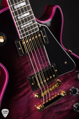 Gibson Custom Shop M2M Les Paul Custom Figured Gloss Pink Widow electric guitar