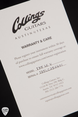 Collings Certificate of Authenticity