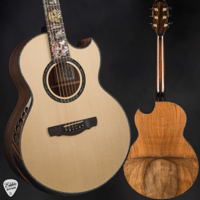 Kevin Ryan Nightingale Grand Soloist Acoustic Guitar with Alpine Spruce & Grafted Walnut