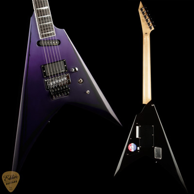 2023 - ESP E-II Alexi Ripped Purple Fade Satin W/ Ripped Pinstripes