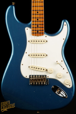 Fender Custom Shop Eddie's Guitars Exclusive Dealer Select Roasted 1963 Stratocaster Journeyman - Lemans Blue