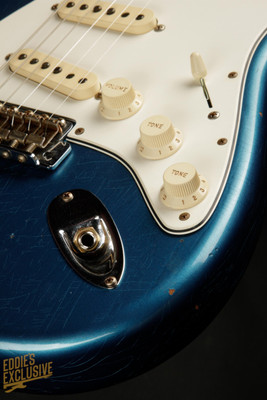 Fender Custom Shop Eddie's Guitars Exclusive Dealer Select Roasted 1963 Stratocaster Journeyman - Lemans Blue
