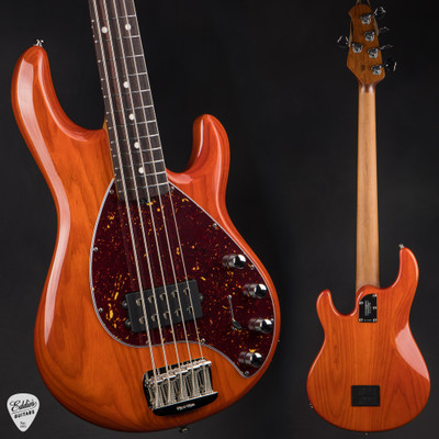 Ernie Ball Music Man StingRay 5 Special H Bass Guitar in Translucent Orange