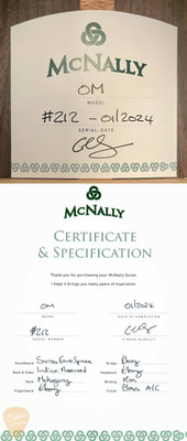 McNally OM Custom - European Spruce & Indian Rosewood