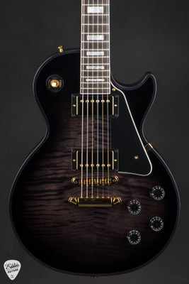 Gibson Custom Shop PSL Les Paul Custom Figured Charcoal Widow Electric Guitar