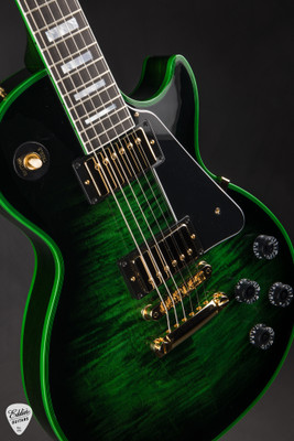 2026 Gibson Custom Shop Made 2 Measure Les Paul Custom Figured Green Widow Electric Guitar
