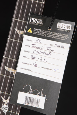 PRS Hang tag