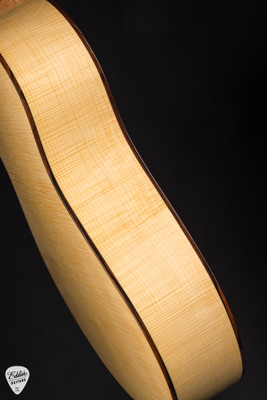 2024 Rye Bear Super Parlour Acoustic Guitar with Engelmann Spruce & Flamed Satinbox