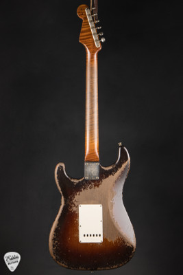 2023 Fender Custom Shop Masterbuilt 60's Stratocaster Heavy Relic Faded Chocolate 3-Tone Sunburst Electric Guitar