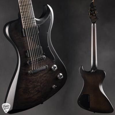 Dunable R2 7 String Distressed Black Burst Electric Guitar