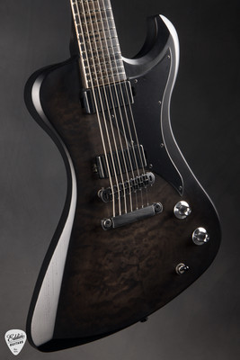 Dunable R2 7 String Distressed Black Burst Electric Guitar