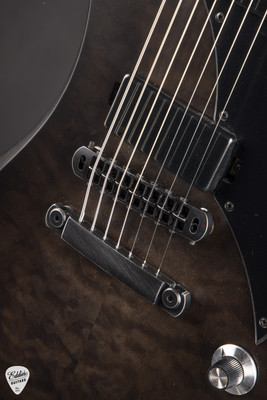 Dunable R2 7 String Distressed Black Burst Electric Guitar
