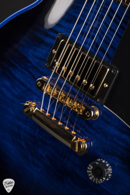 Gibson Custom Shop Dealer Select Les Paul Custom Figured Blue Widow Electric Guitar