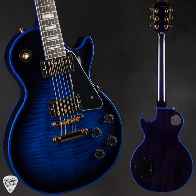 Gibson Custom Shop Dealer Select Les Paul Custom Figured Blue Widow Electric Guitar