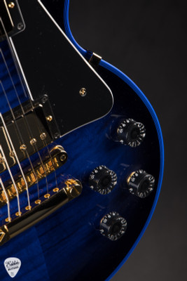 Gibson Custom Shop Dealer Select Les Paul Custom Figured Blue Widow Electric Guitar