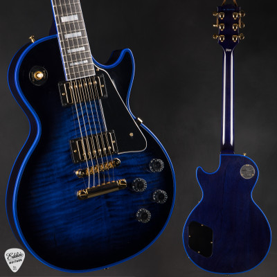 Gibson Custom Shop Dealer Select Les Paul Custom Figured Blue Widow Electric Guitar