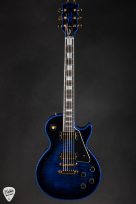 Gibson Custom Shop Dealer Select Les Paul Custom Figured Blue Widow Electric Guitar