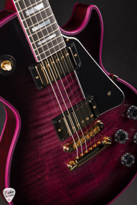 Gibson Custom Shop Dealer Select Les Paul Figured Gloss Pink Widow Electric Guitar