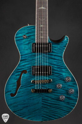 PRS Eddie's Guitars Wood Library McCarty 594 Singlecut Semi-Hollow Rosewood Neck Blue Mateo Electric Guitar
