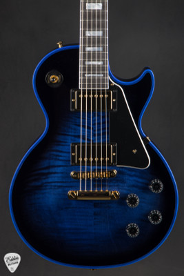 Gibson Custom Shop Dealer Select Les Paul Figured Blue Widow Burst Electric Guitar