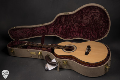 Case for Klein and Kauffman Parlor Model Acoustic Guitar with Sitka Spruce and The Tree Mahogany