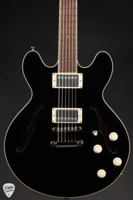 Collings I-35 Deluxe Electric Guitar in Jet Black Top & Doghair Back