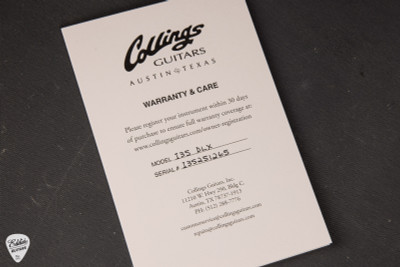 Collings I-35 Deluxe Electric Guitar in Jet Black Top & Doghair Back