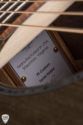 Huss and Dalton FS Custom Acoustic Guitar with Dark Forest Ancient Cypress and Figured Black Walnut