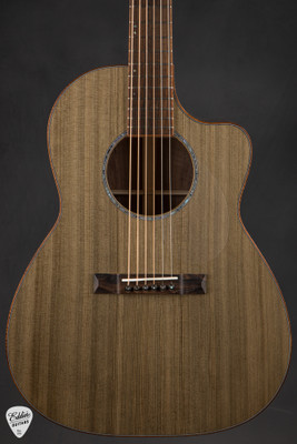 Huss and Dalton FS Custom Acoustic Guitar with Dark Forest Ancient Cypress and Figured Black Walnut