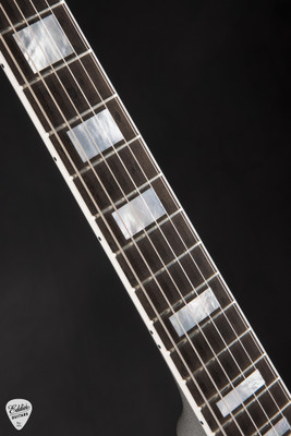 Gibson Custom Shop Dealer Select Les Paul Custom Gloss Silver Sparkle Electric Guitar