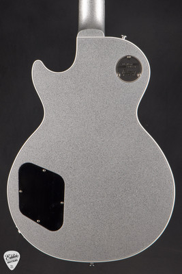 Gibson Custom Shop Dealer Select Les Paul Custom Gloss Silver Sparkle Electric Guitar