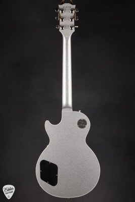 Gibson Custom Shop Dealer Select Les Paul Custom Gloss Silver Sparkle Electric Guitar