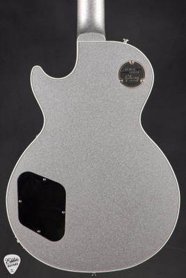 Gibson Custom Shop Dealer Select Les Paul Custom Gloss Silver Sparkle Electric Guitar