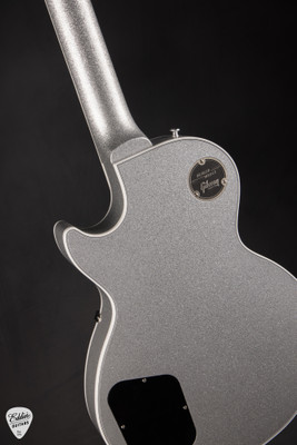 Gibson Custom Shop Dealer Select Les Paul Custom Gloss Silver Sparkle Electric Guitar