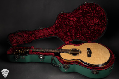 Case for 2021 Kevin Ryan Nightingale Grand Soloist 10 String Acoustic Guitar with Bearclaw Sitka Spruce and Myrtle