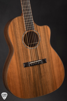 Huss and Dalton FS Custom Acoustic Guitar with Sinker Redwood and Figured Black Walnut