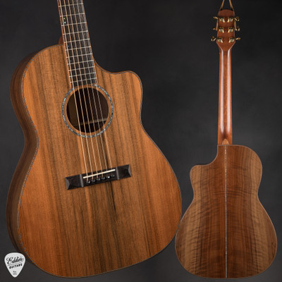 Huss and Dalton FS Custom Acoustic Guitar with Sinker Redwood and Figured Black Walnut