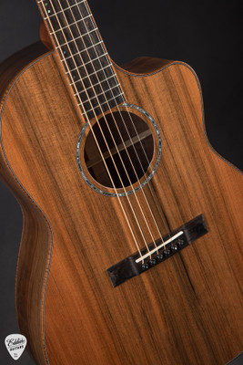 Huss and Dalton FS Custom Acoustic Guitar with Sinker Redwood and Figured Black Walnut