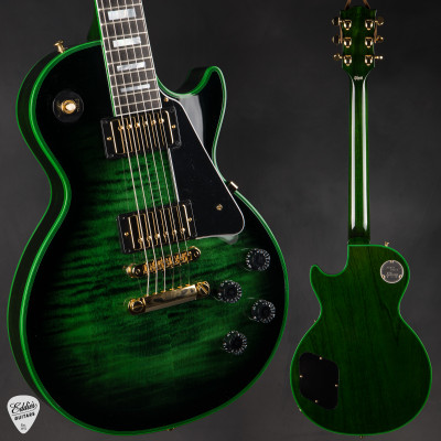 Gibson Custom Shop Dealer Select Les Paul Figured Green Widow Burst Electric Guitar