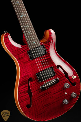 Paul Reed Smith Eddie's Guitars Wood Library Hollowbody II Piezo Brazilian - Red Tiger